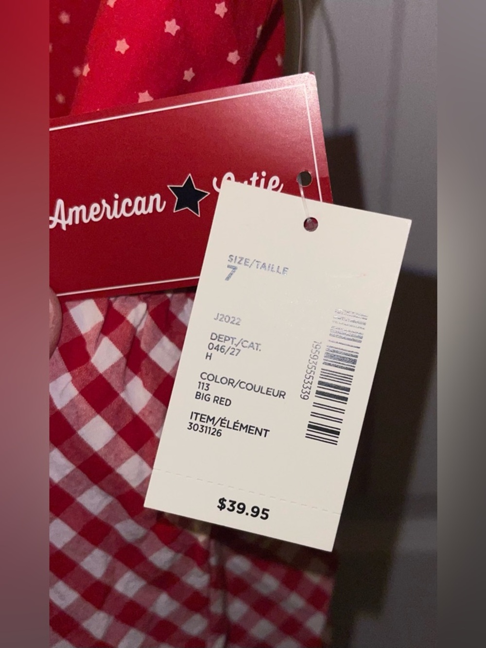 Gymboree Girl 7 dress red white blue American cutie July 4th NWT - Picture 7 of 7